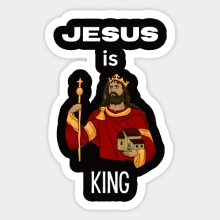 Jesus is King Sticker